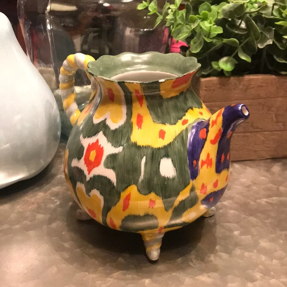 Anthropologie Magic Ikat Tea Pot
